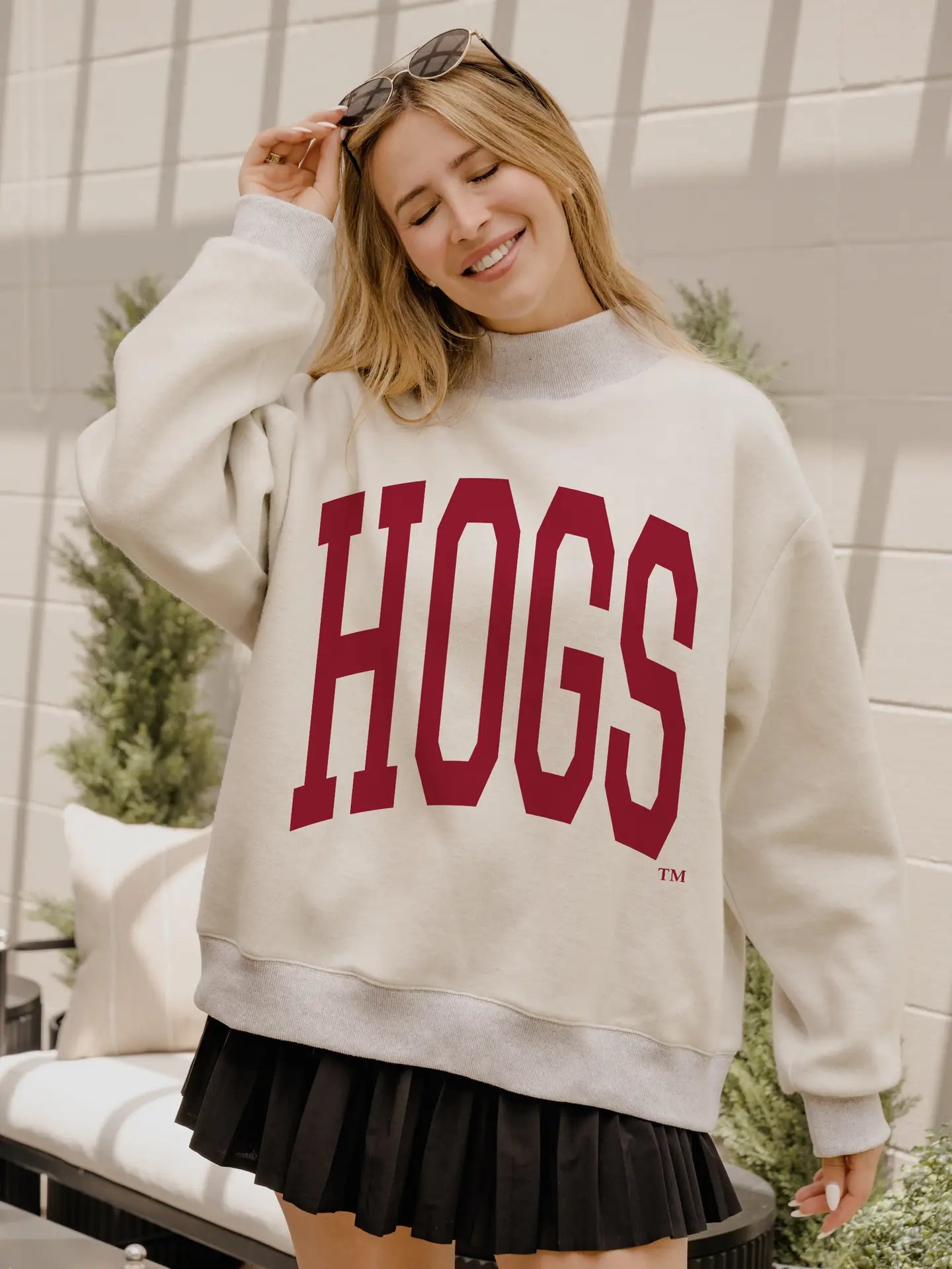 Hogs Reversible Sweatshirt in Gray