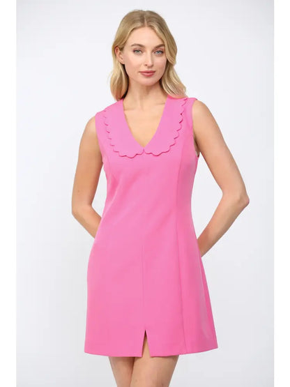 Scalloped Peter Pan Collar Dress