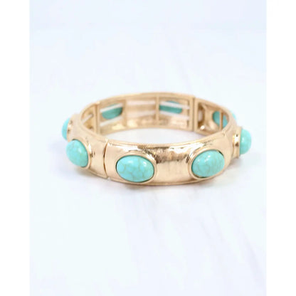 Turquoise Hallie Stretch Bracelet