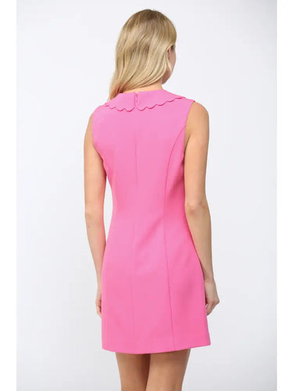 Scalloped Peter Pan Collar Dress