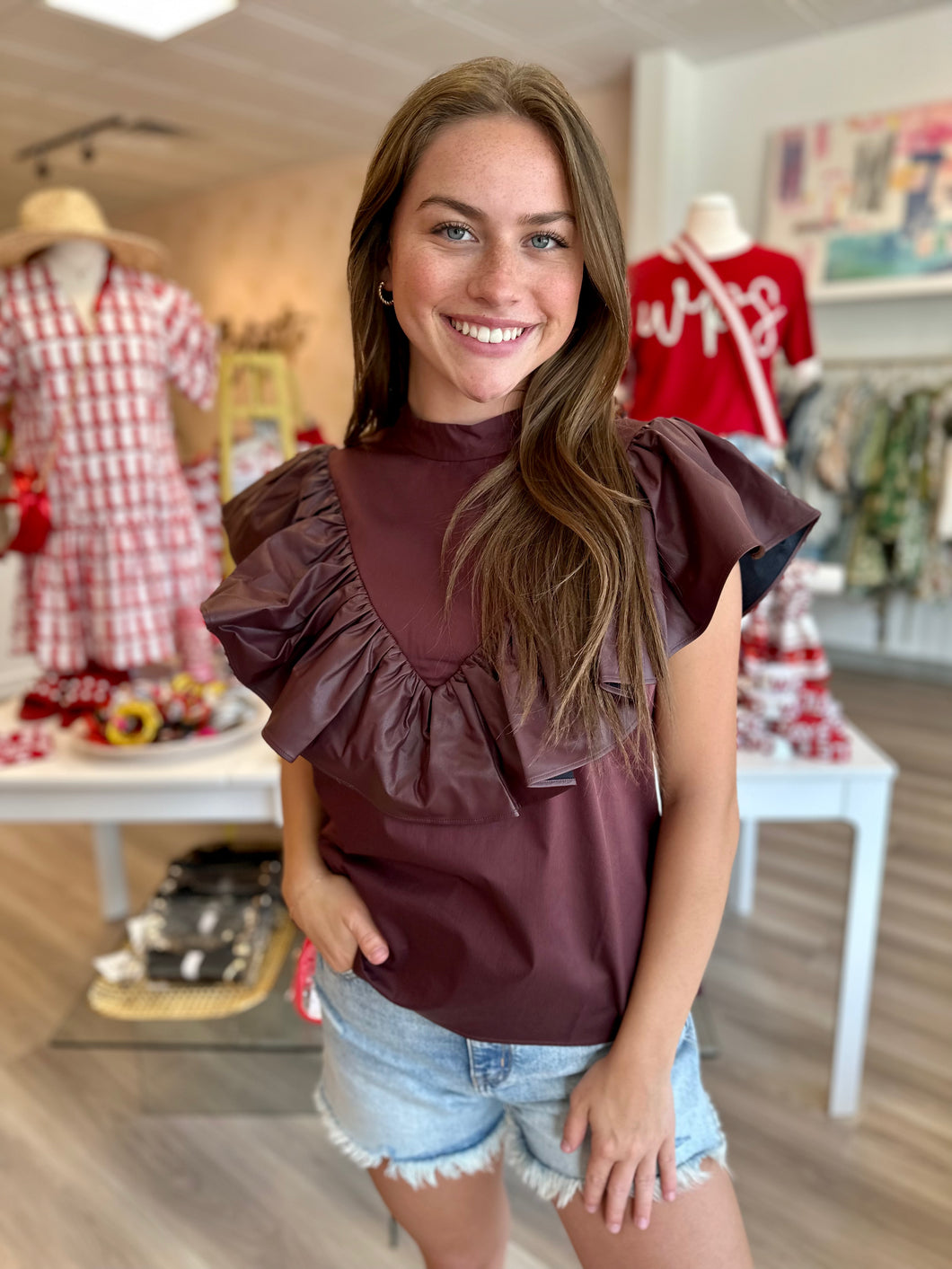 Minnie Tank in Wine