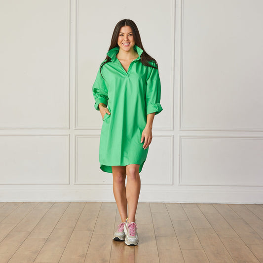 Preppy Star Back Dress in Kelly