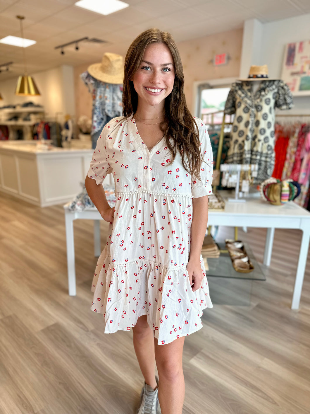 The Candice Dress in Red