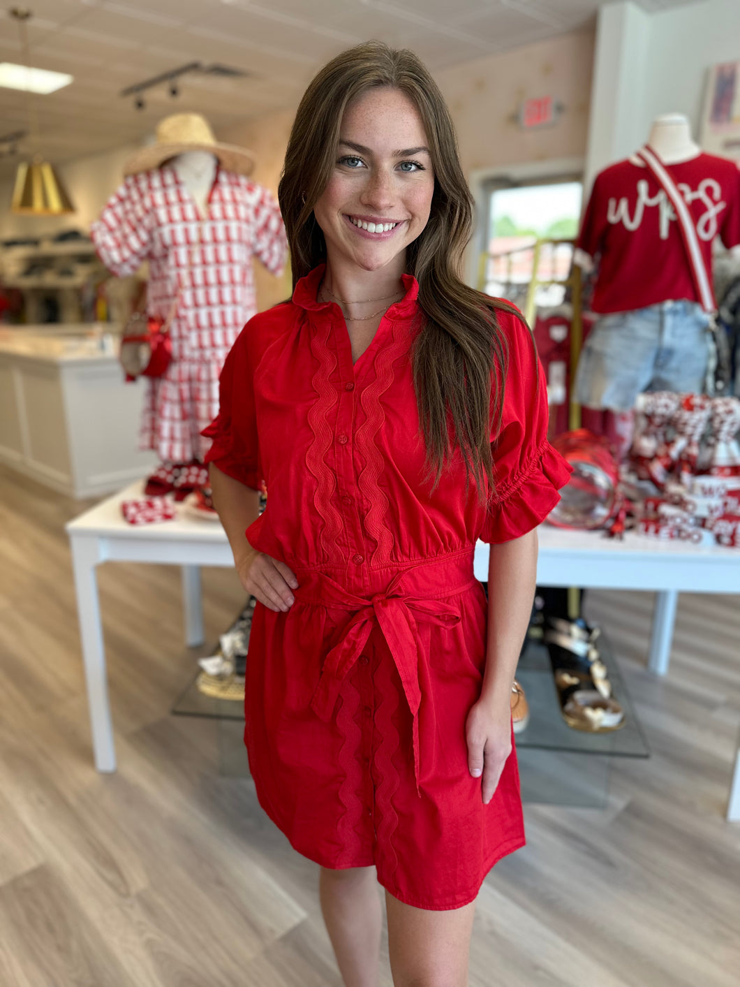 Abby Dress in Red