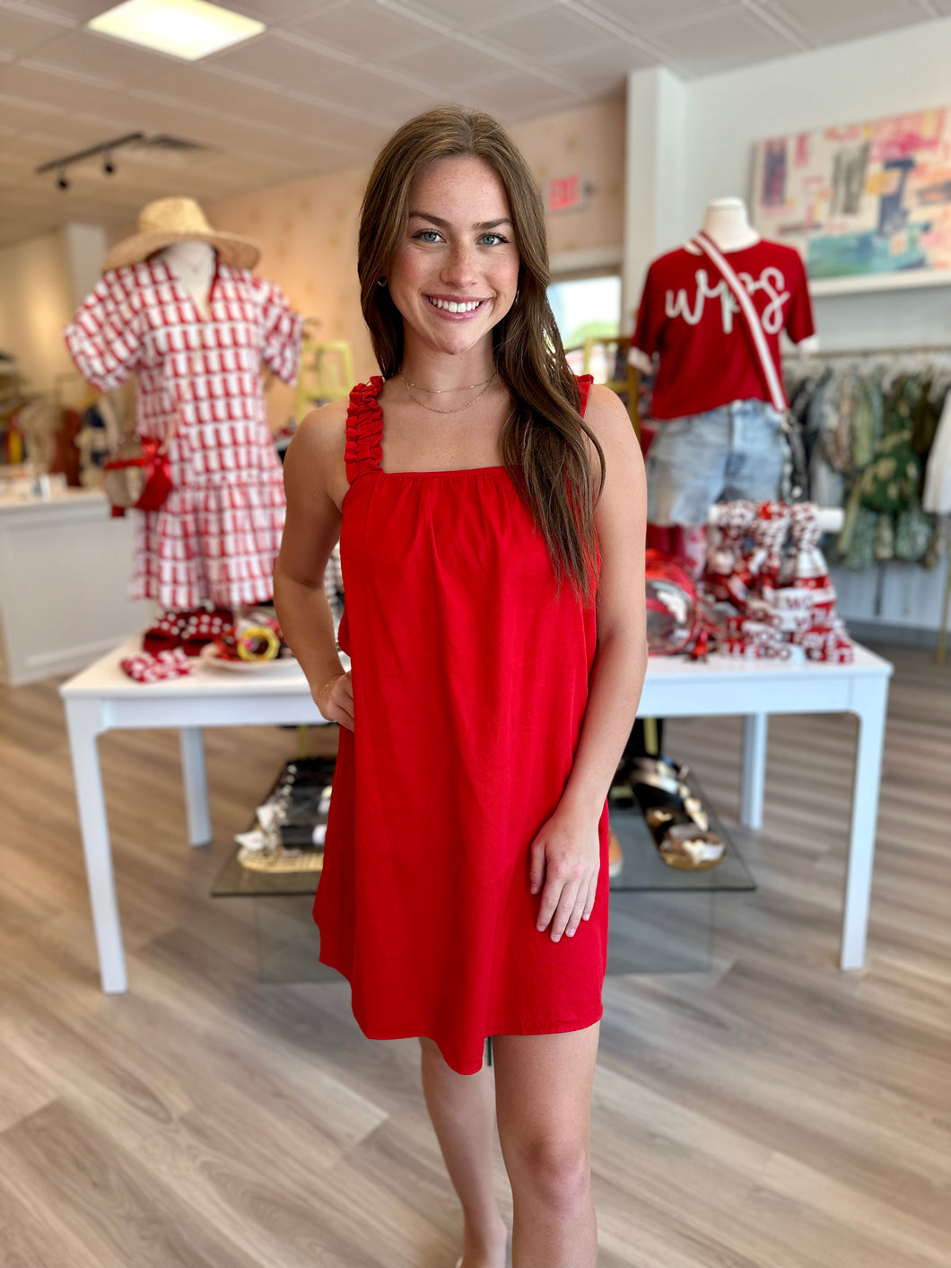 Mini Dress in Red
