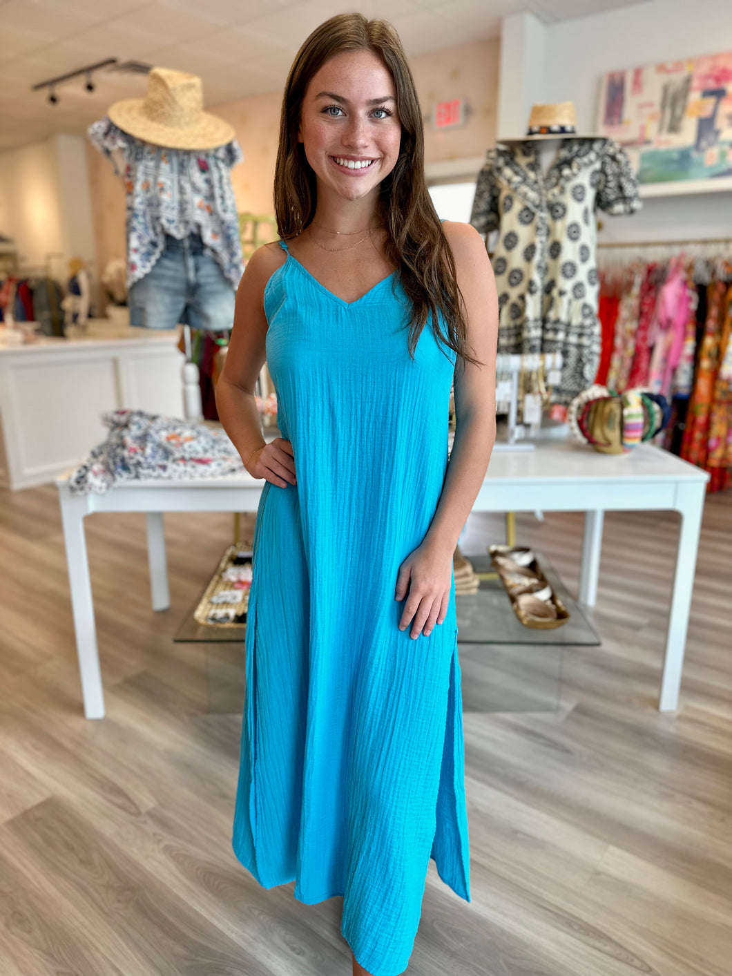 Aria Dress in Blue
