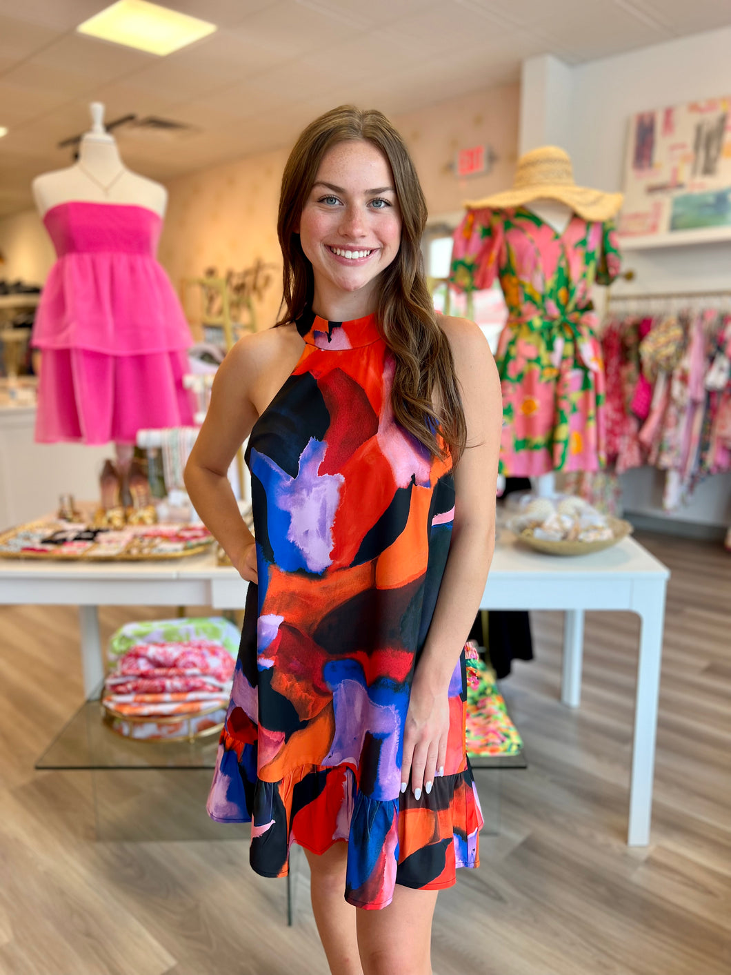 Iris Drop Hem Dress