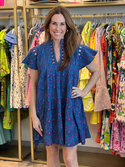 Paola Dress in Royal Blue