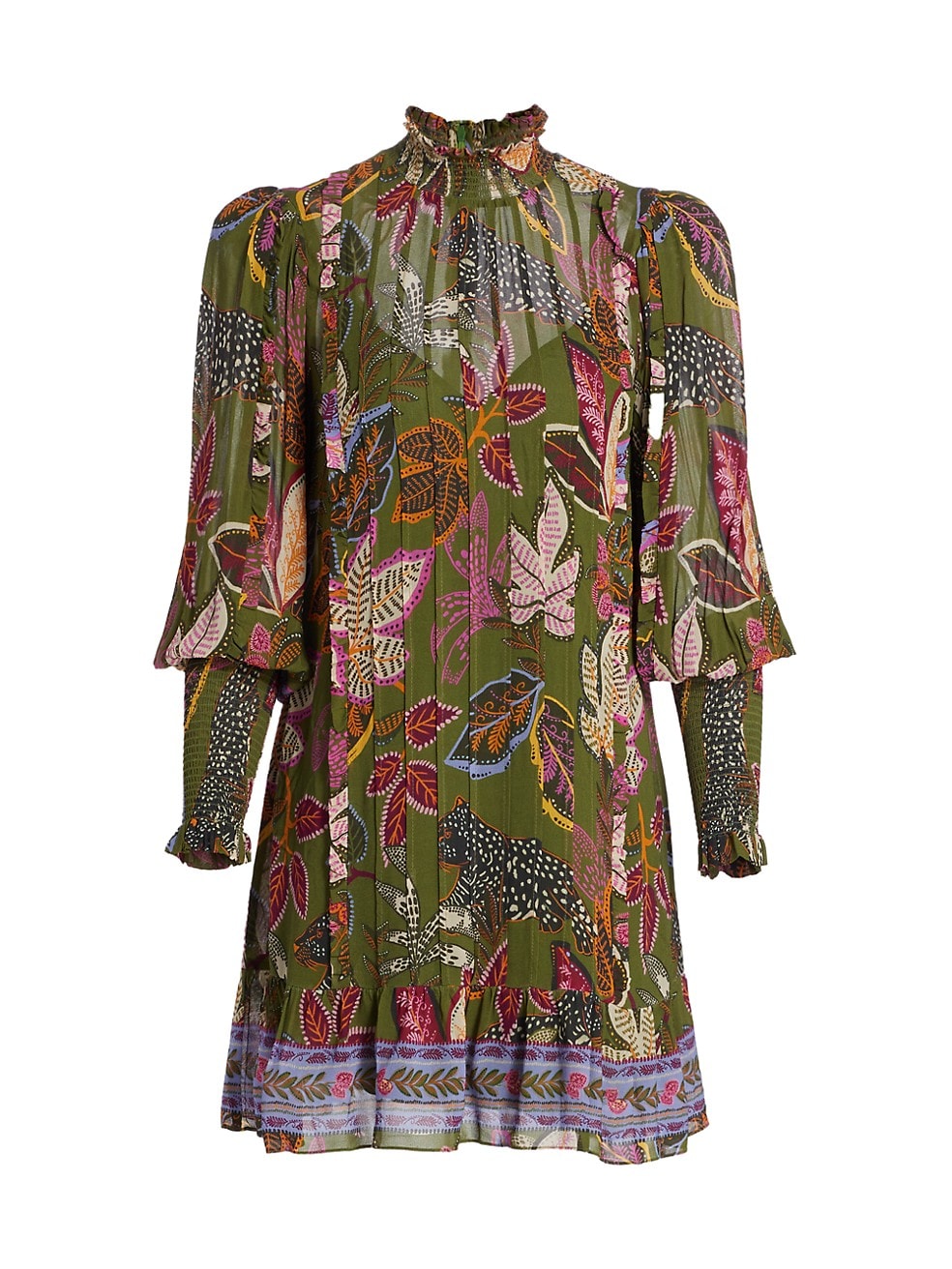 Wild Jungle Green Mini Dress