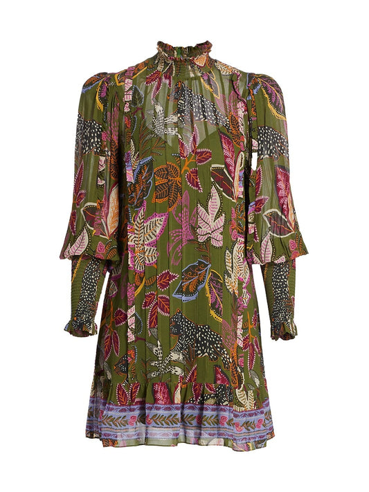 Wild Jungle Green Mini Dress