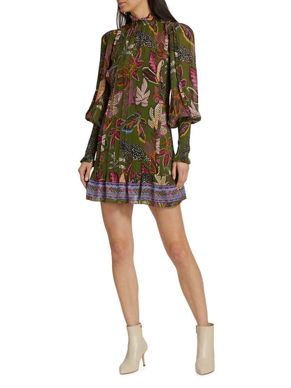 Wild Jungle Green Mini Dress