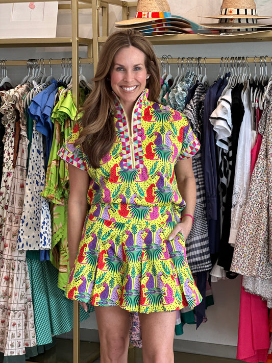 Poppy Zip Top in Peekaboo
