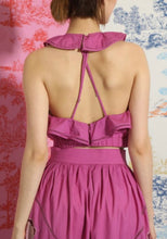 Load image into Gallery viewer, Burst Embroidered Top in Plum
