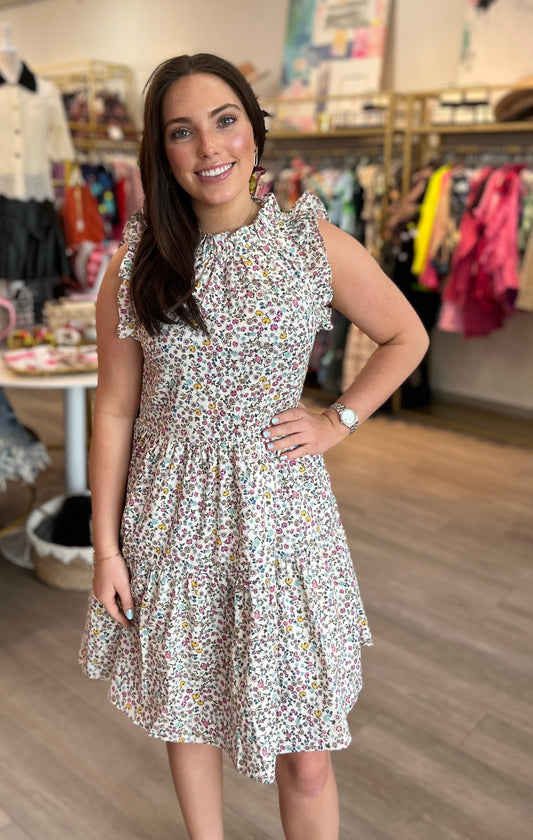 Mini Floral Tiered Dress