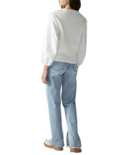 Load image into Gallery viewer, Cream Mixed Media Sweater
