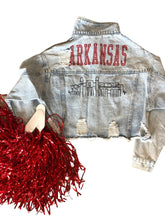 Load image into Gallery viewer, Arkansas Skyline Denim Jacket
