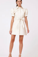 Load image into Gallery viewer, Vegan Leather Dress in Ivory
