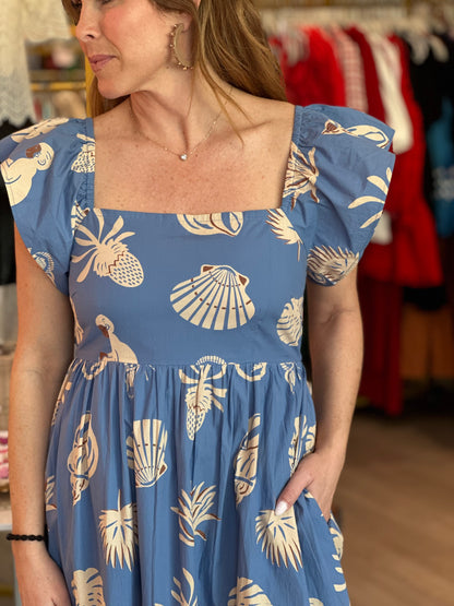 Brooke Dress in Treasure Island Oceania