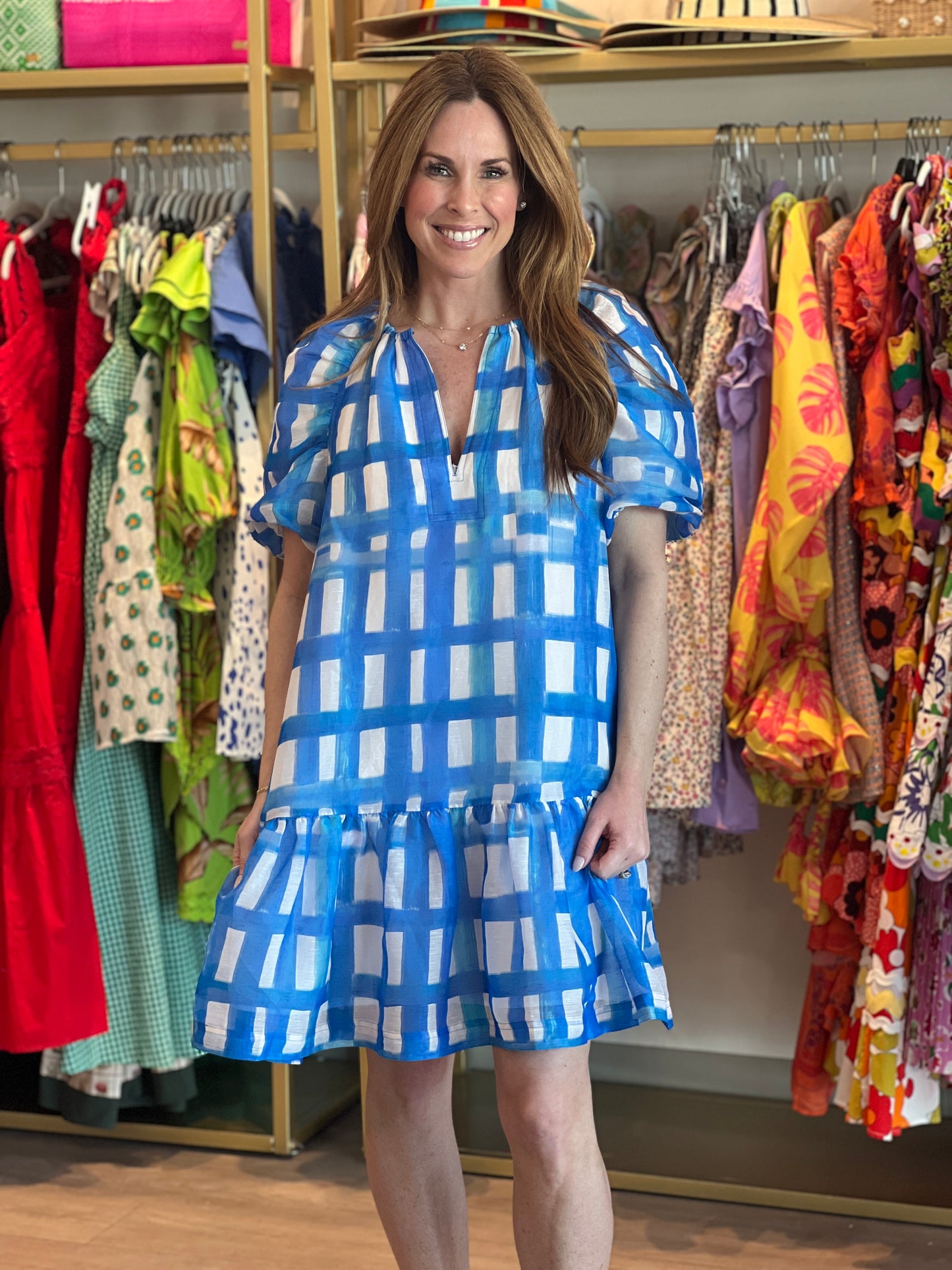 Greta Dress in Amalfi Madras