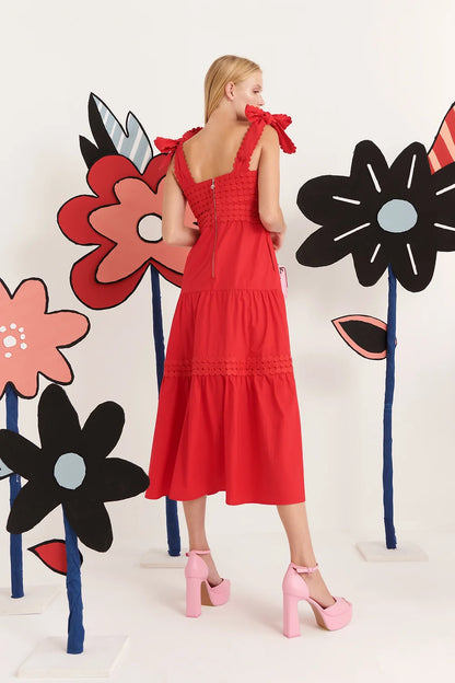 Sereia Dress in Red