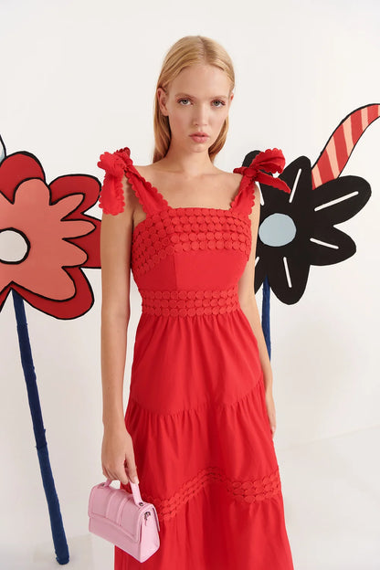 Sereia Dress in Red
