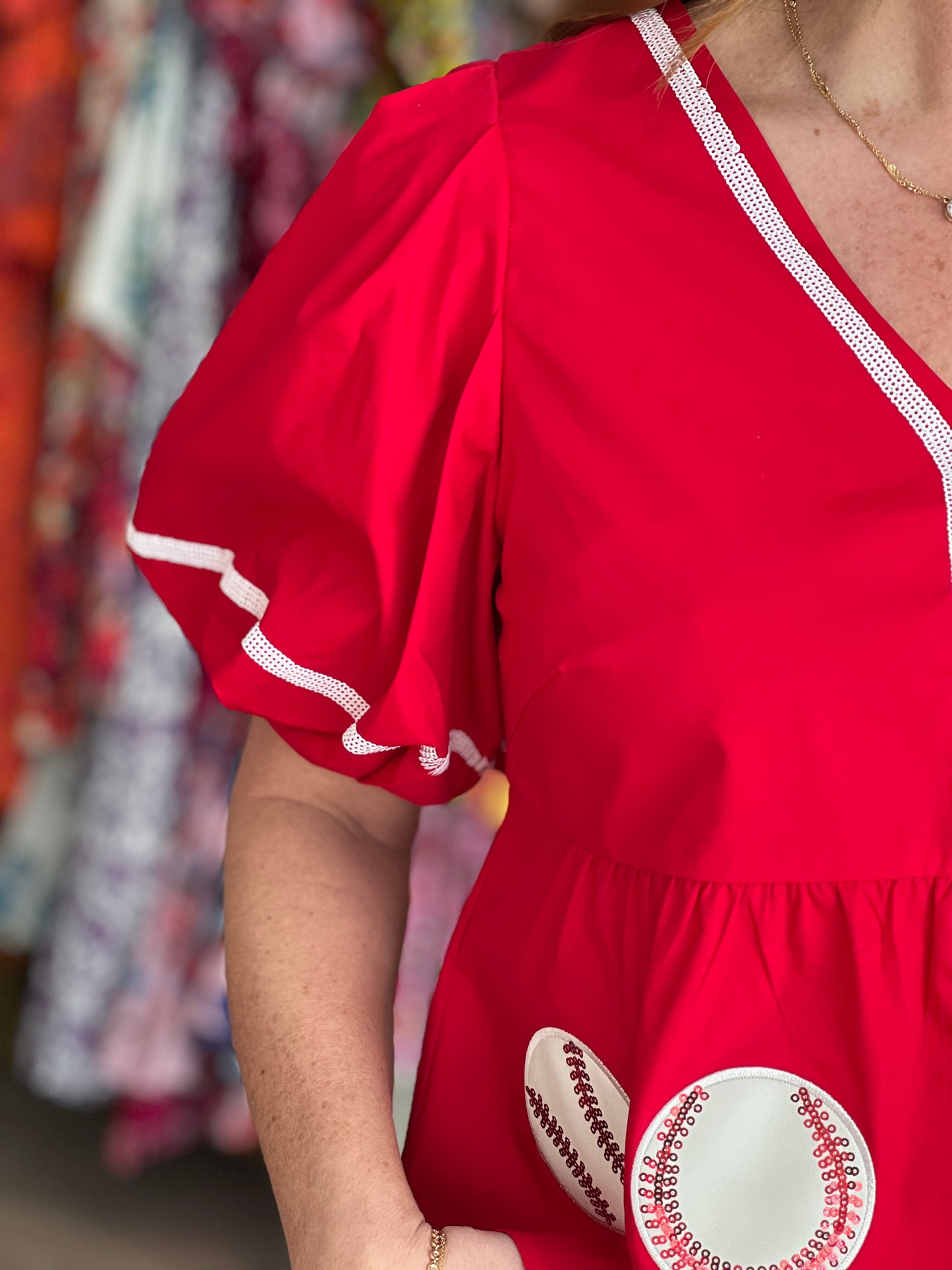 Red Baseball Top