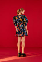 Load image into Gallery viewer, Sunset Tapestry Black Mini Dress
