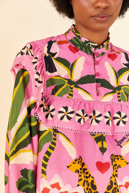 Leopard Forest Blouse