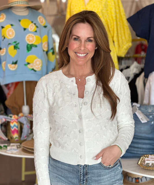 Coco Cardi in Ivory