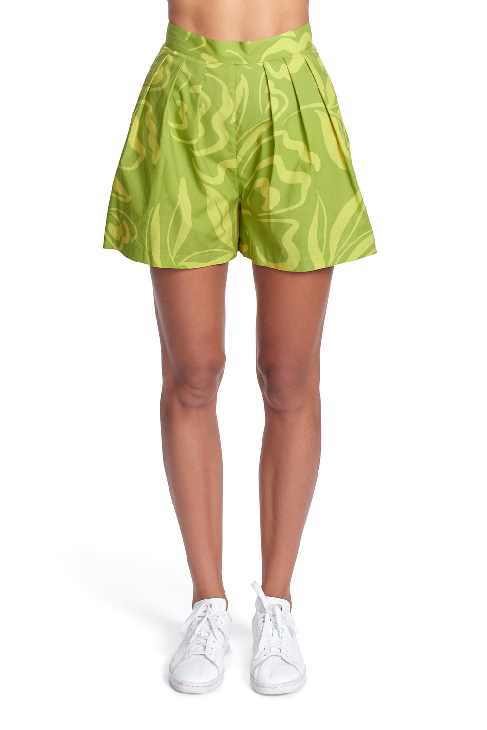 Everly Short in Spring Greens