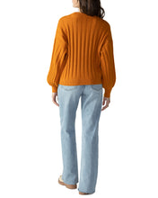 Load image into Gallery viewer, Cozy Ribbed Sweater in Pumpkin
