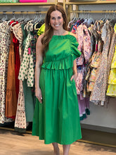 Load image into Gallery viewer, Genevieve Dress in Bright Fern
