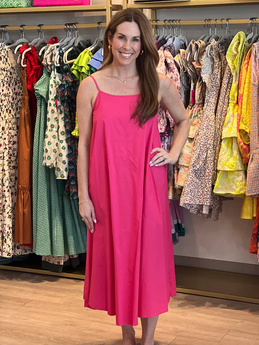 Molly Woven Dress in Watermelon