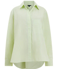 Load image into Gallery viewer, Rhodes LS Blouse in Lime Stripe
