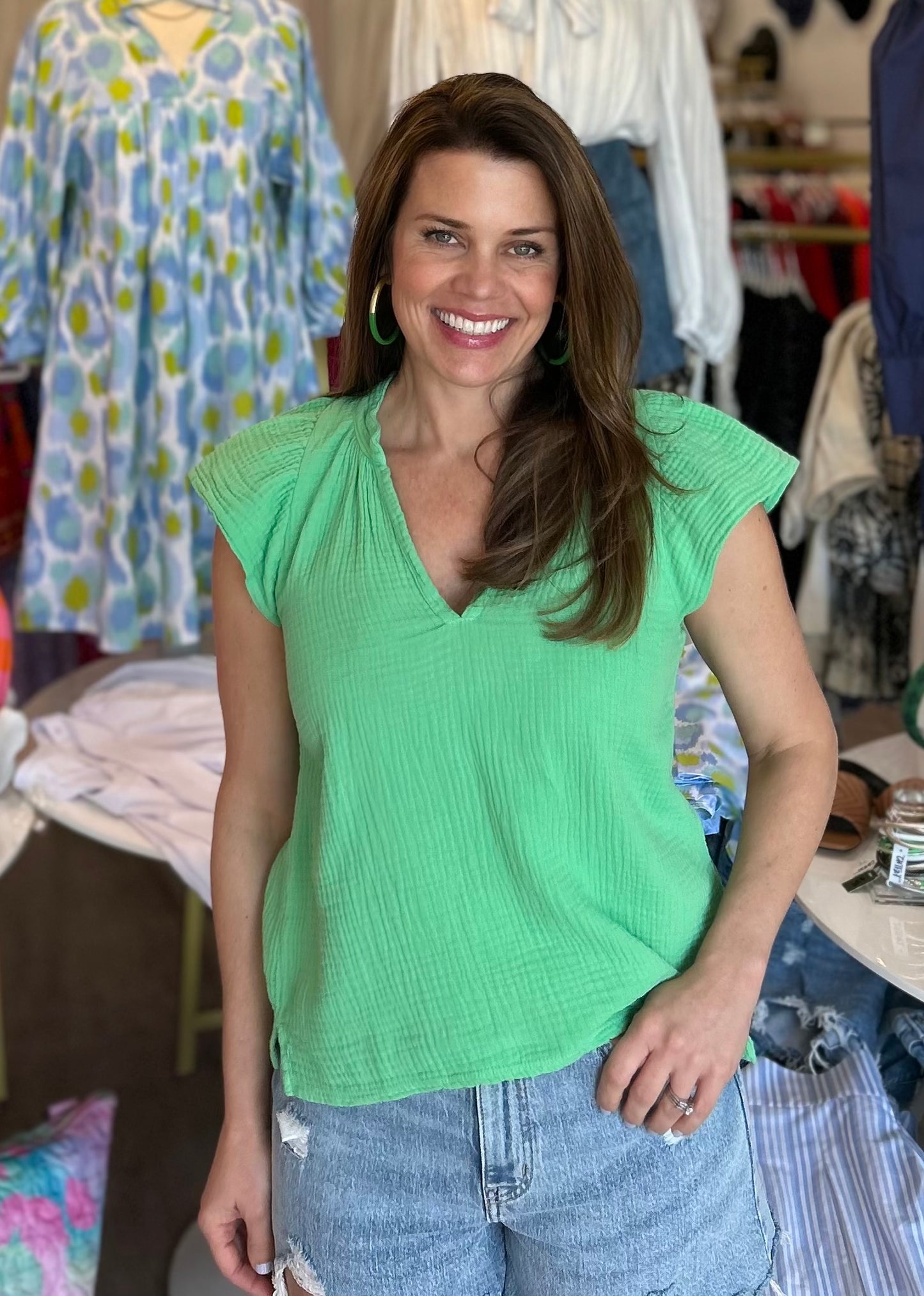 Elianna Flutter Tank in Midori