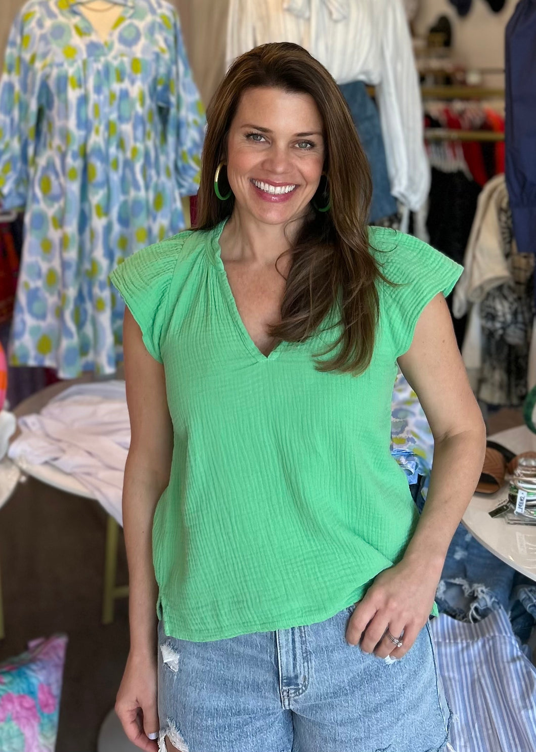 Elianna Flutter Tank in Midori