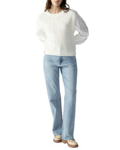 Load image into Gallery viewer, Cream Mixed Media Sweater
