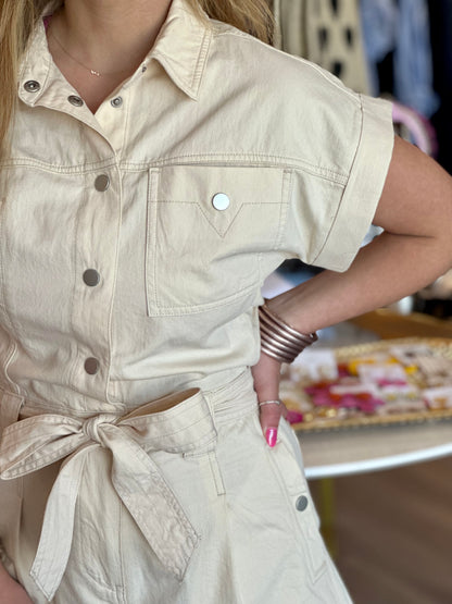 Iris Romper in Creme