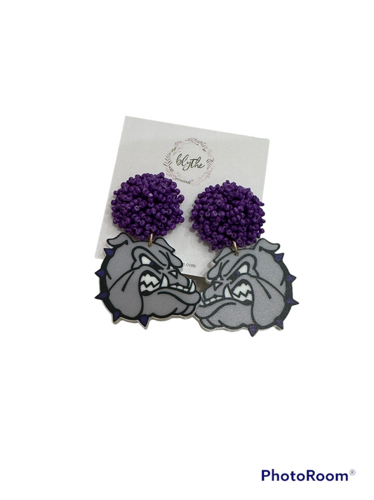 Fayetteville Bulldog Earring