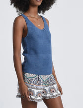 Load image into Gallery viewer, Sleeveless Sweater Tank in Blue
