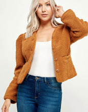 Load image into Gallery viewer, Camel Puff Sleeve Jacket
