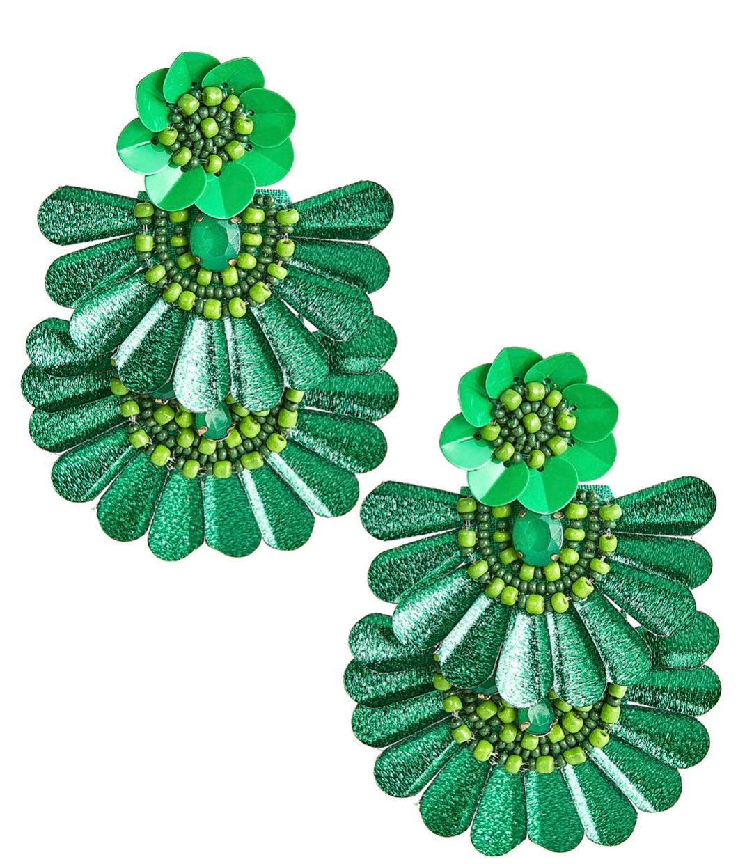 Natalie Earring in Emerald