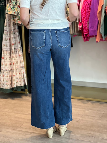 Meg High Rise Flare Jean in Beckon