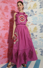 Load image into Gallery viewer, Burst Embroidered Top in Plum
