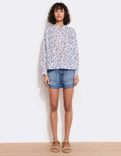 Load image into Gallery viewer, Ruffle Neck Henley In Serenity
