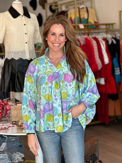 Stella Top in Peony Party