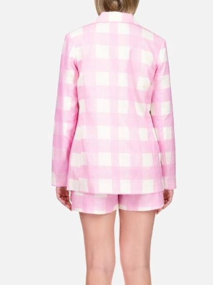 Kora Blazer in Cotton Candy Gingham