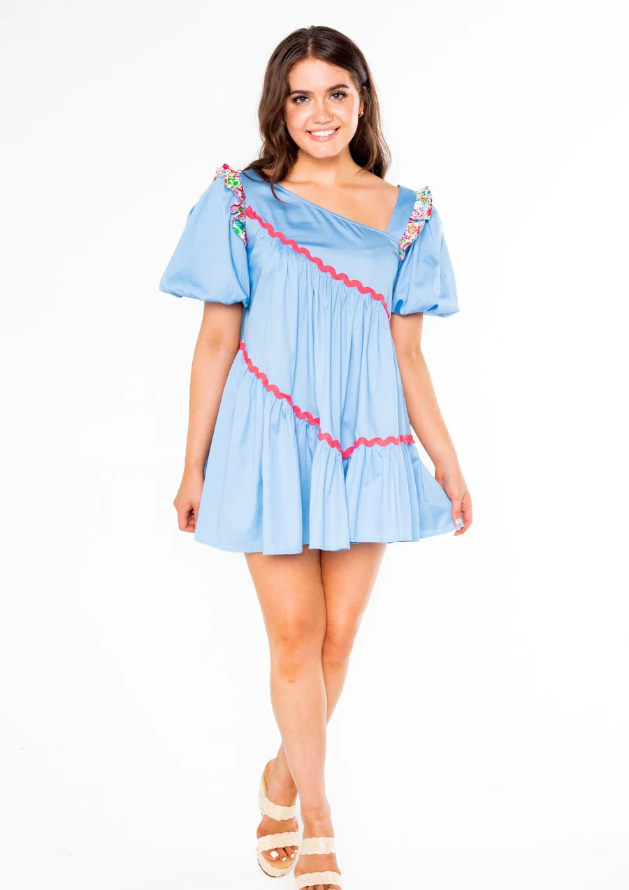Chandler Dress in Blue