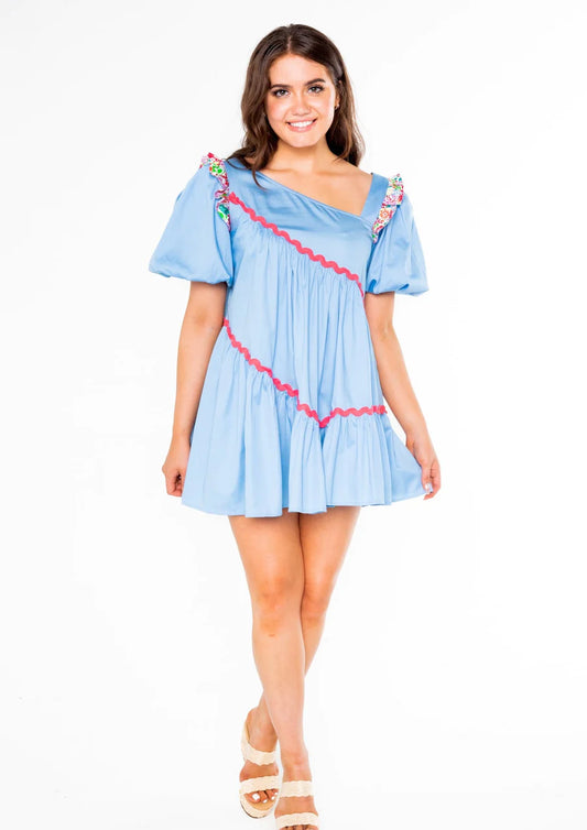 Chandler Dress in Blue