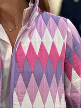 Load image into Gallery viewer, Quilted Cropped Jacket in Plum
